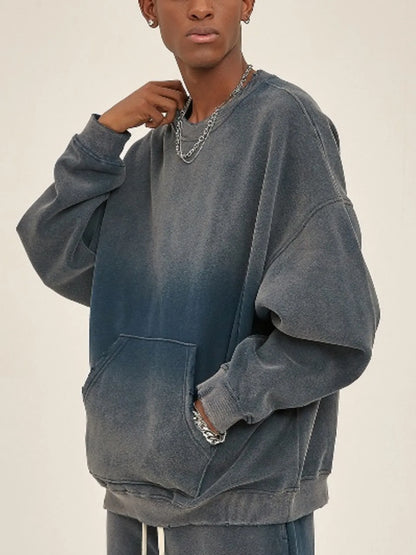 Men's Gradient Dropped Shoulder Sweatshirt - Treasured Gift's & More