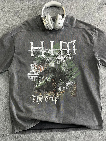 Men's Graphic Round Neck Half Sleeve T-Shirt - Treasured Gift's & More