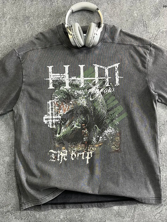 Men's Graphic Round Neck Half Sleeve T-Shirt - Treasured Gift's & More