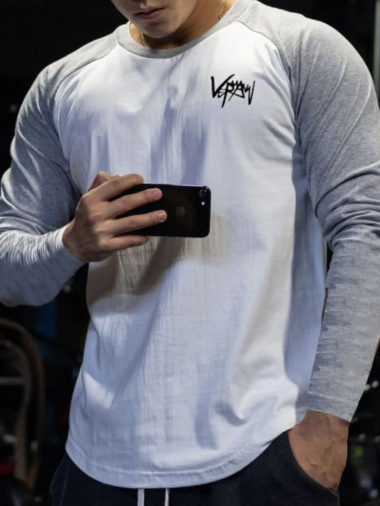 Men's Plus Size Round Neck Long Sleeve T-Shirt - Treasured Gift's & More