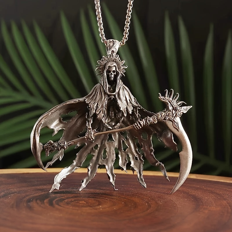 1pc Hell Reaper Death Pendant Necklace