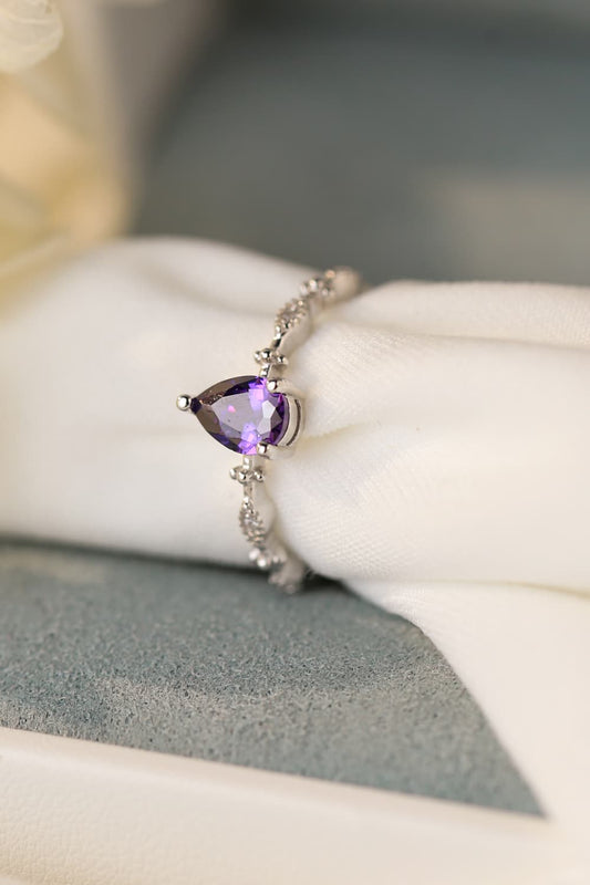 Amethyst 925 Sterling Silver Ring - Treasured Gift's & More