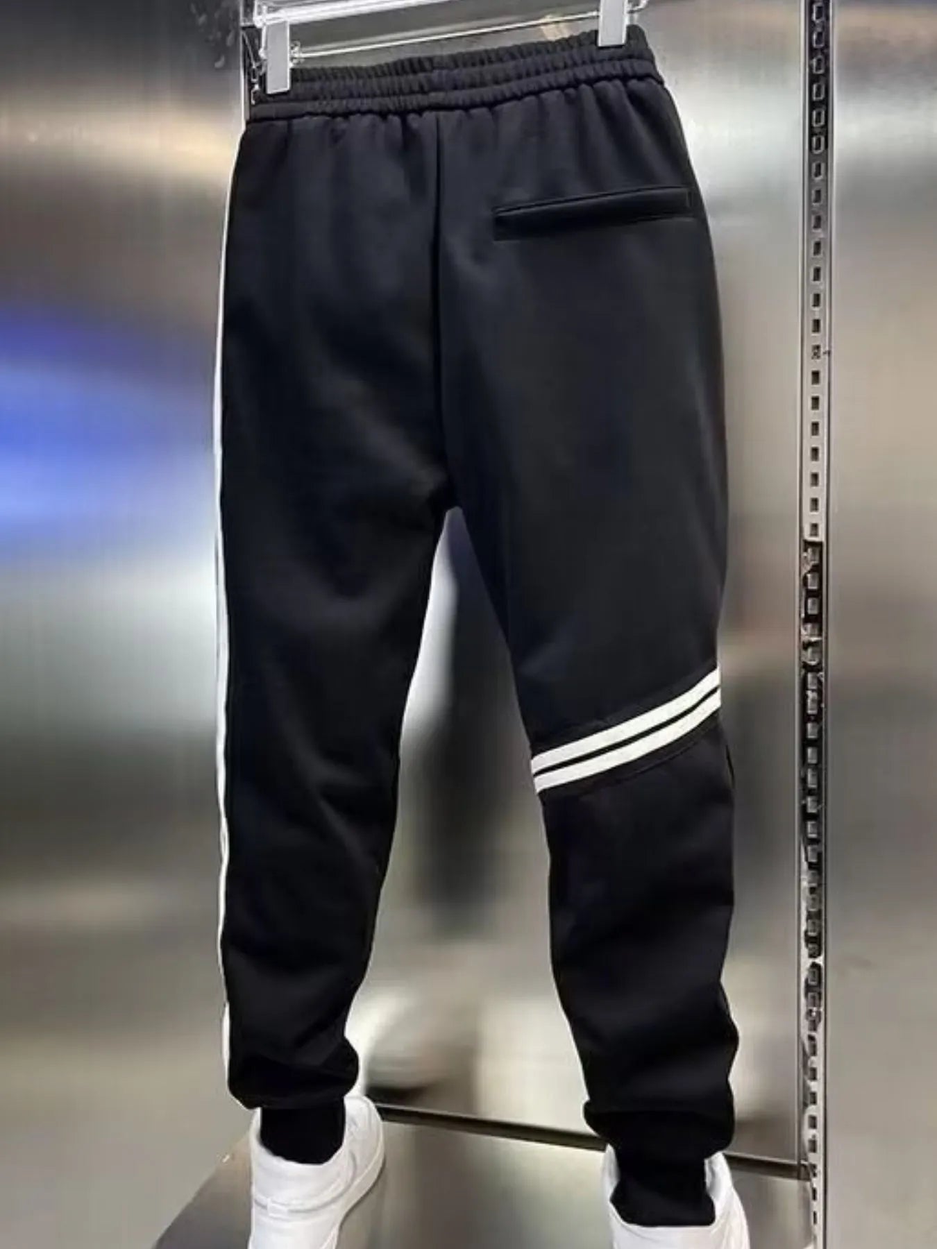 Men's Plus Size Drawstring Striped Joggers - Treasured Gift's & More
