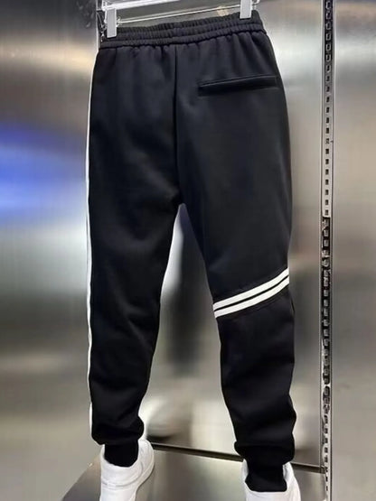 Men's Plus Size Drawstring Striped Joggers - Treasured Gift's & More