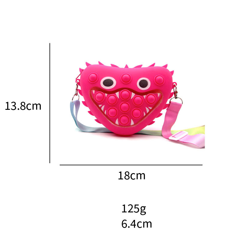 Little Monster Playtime Bubble Silicone Messenger Bag