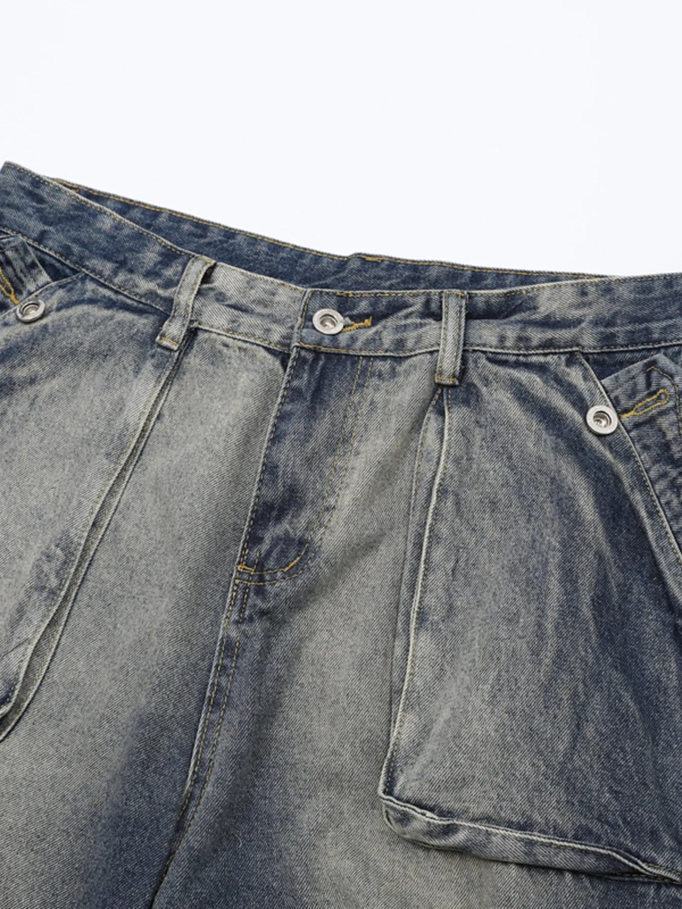 Men's Full Size Washed Cargo Jeans Plus Size - Treasured Gift's & More