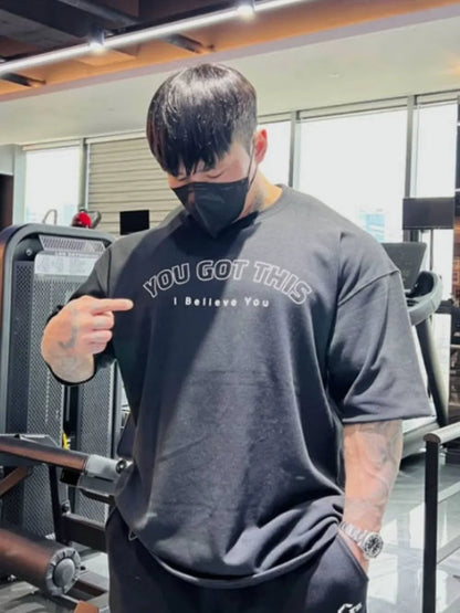Men's Plus Size Round Neck Letter Graphic T-Shirt - Treasured Gift's & More