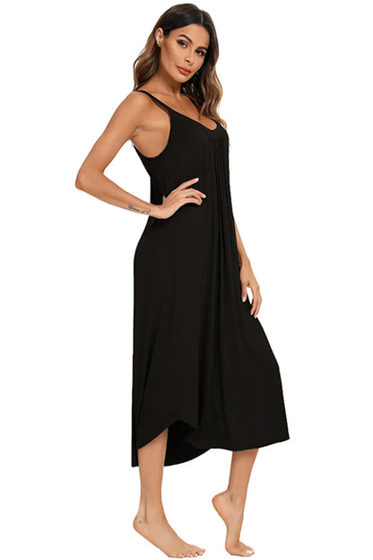 V-Neck Midi Lounge Dress - Treasured Gift's & More