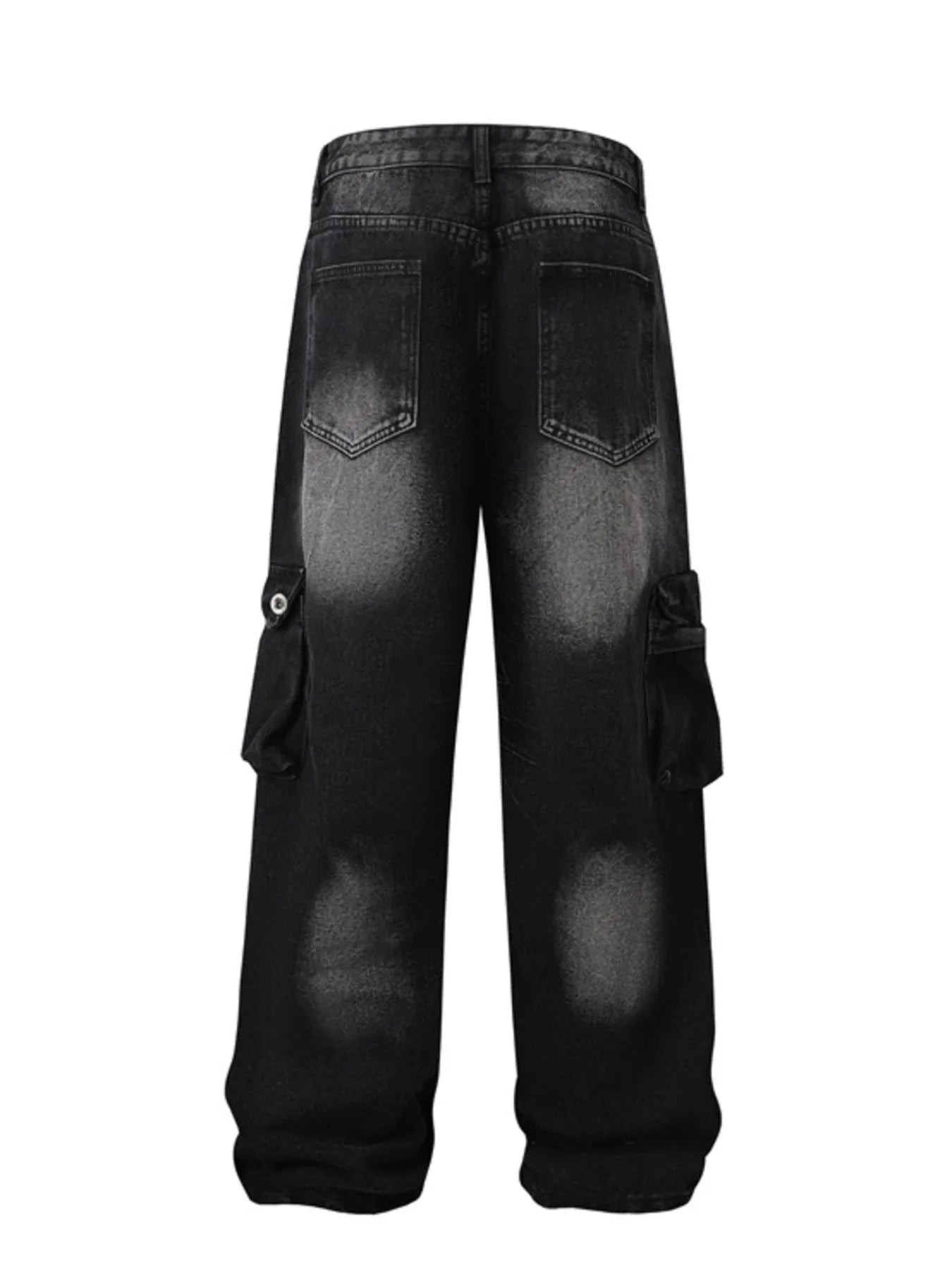 Men's Full Size Washed Cargo Jeans Plus Size - Treasured Gift's & More