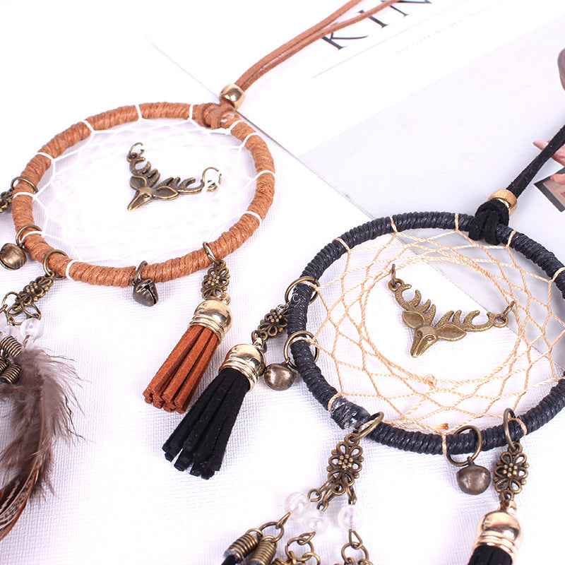 Car Pendant Deer Head Dream Catcher - Just $14.10! Shop now at Treasured Gift's & More