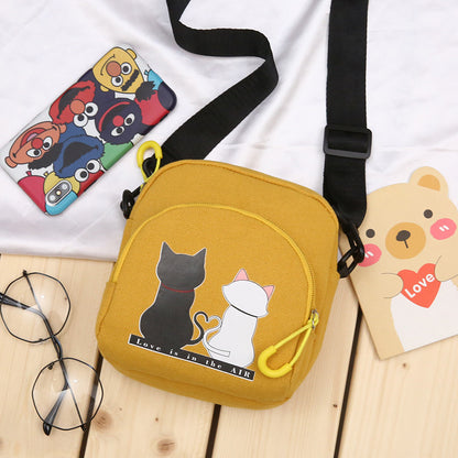 Bounce Background Cat Canvas Bag