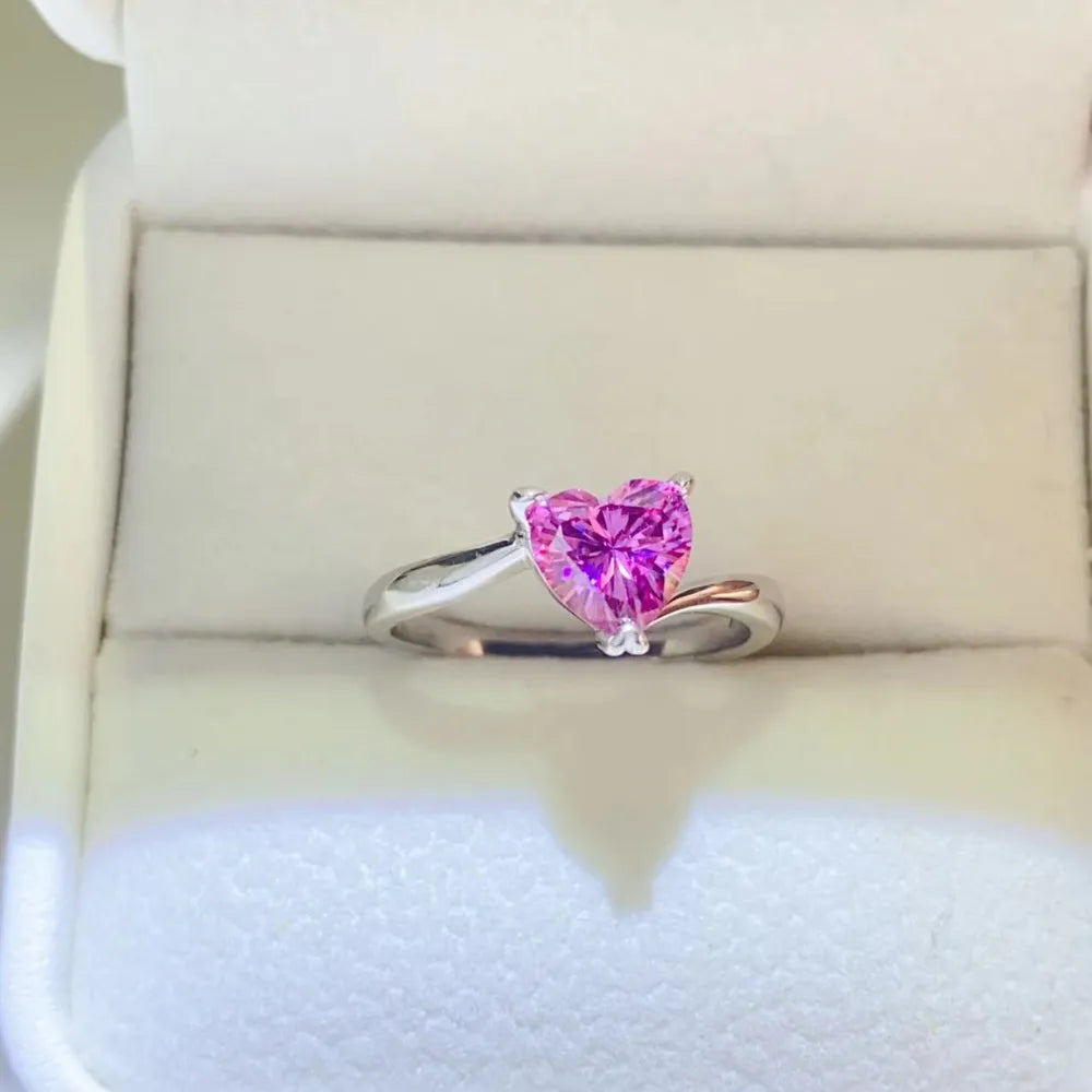 1 Carat Moissanite 925 Sterling Silver Ring - Treasured Gift's & More