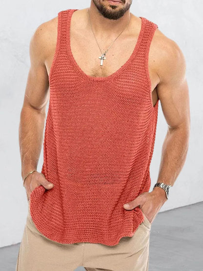 Men's Plus Size Round Neck Wide Strap Tank - Treasured Gift's & More