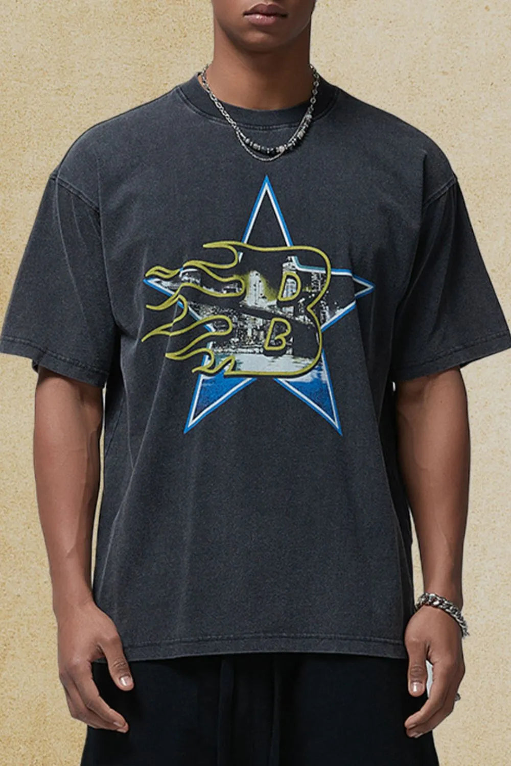 Men's Graphic Round Neck Half Sleeve T-Shirt - Treasured Gift's & More