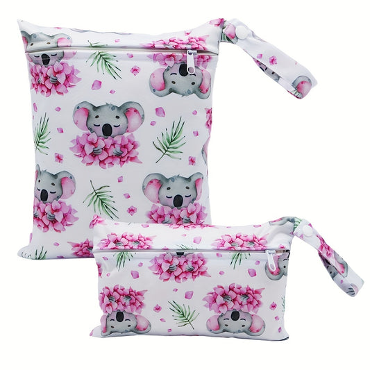 Adorable Koala Print Diaper Bags
