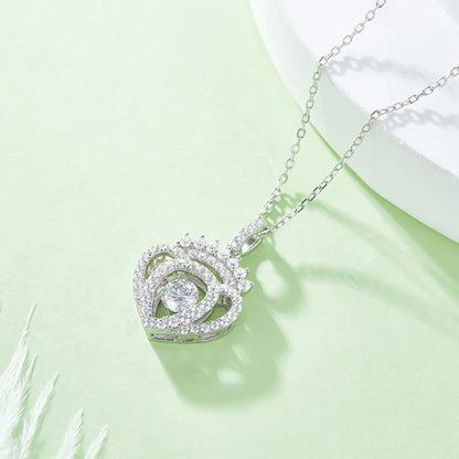 Moissanite 925 Sterling Silver Necklace - Treasured Gift's & More
