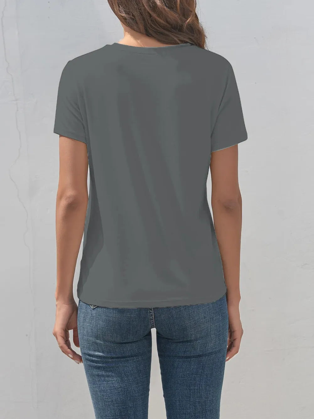 Cat Round Neck Short Sleeve T-Shirt - Treasured Gift's & More