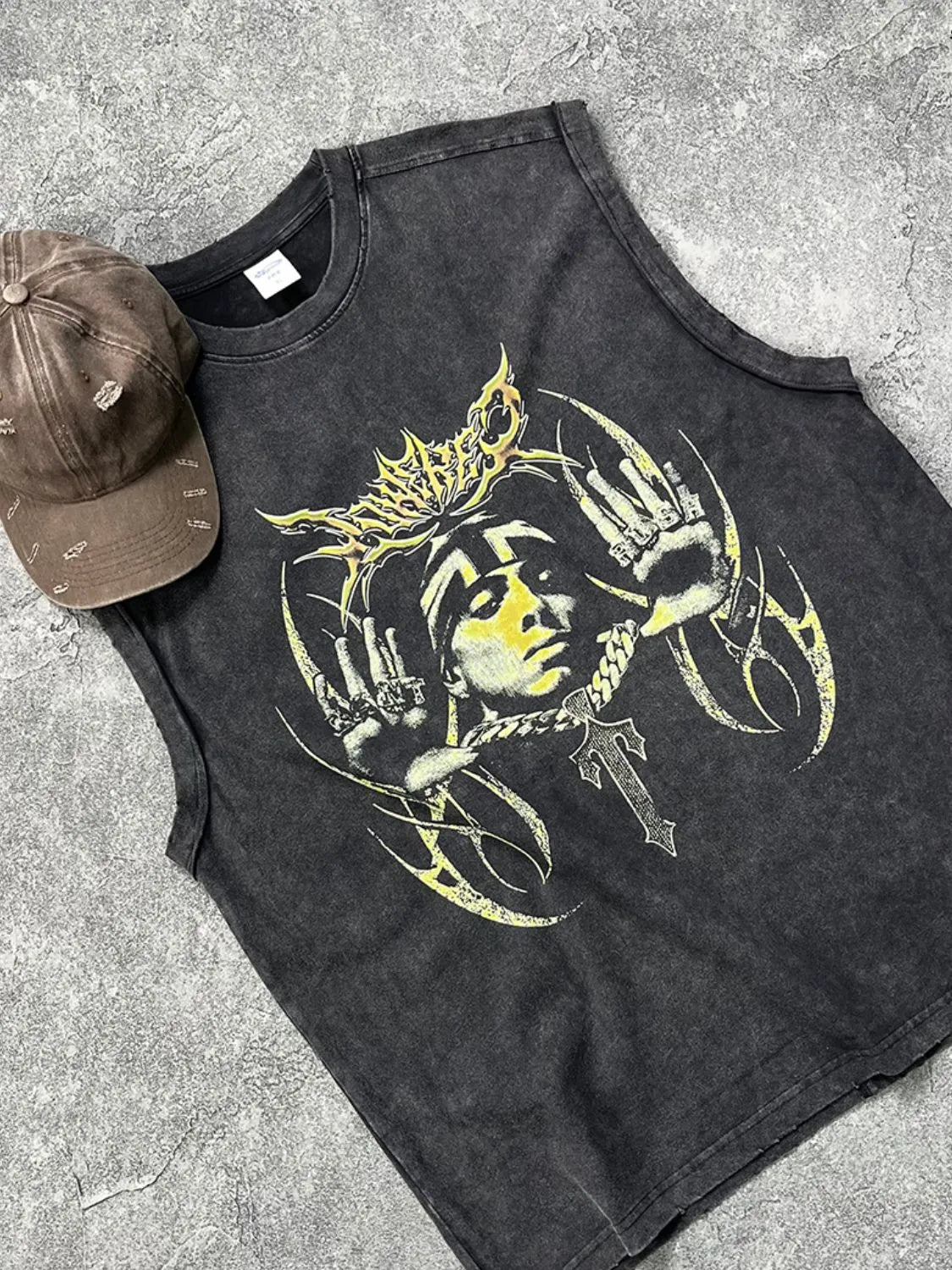 Men's Graphic Round Neck Tank - Treasured Gift's & More