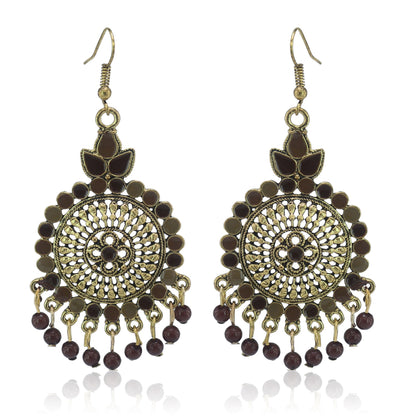 Exotic style earrings handmade carved with mirror surface - Just $8.45! Shop now at Treasured Gift's & More