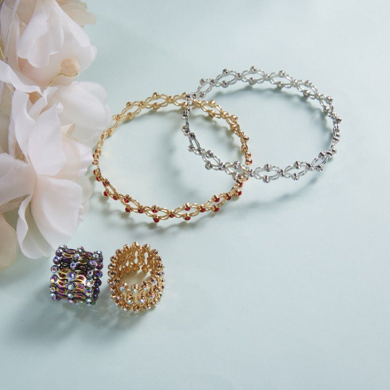 2 In 1 New Creative Magic Stretchable Ring Bracelet - Treasured Gift's & More
