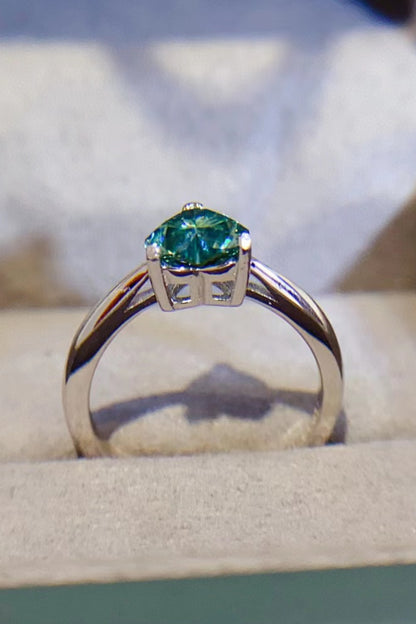 1 Carat Moissanite Heart 925 Sterling Silver Ring - Treasured Gift's & More