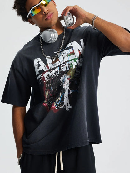 Men's Graphic Round Neck Half Sleeve T-Shirt - Treasured Gift's & More