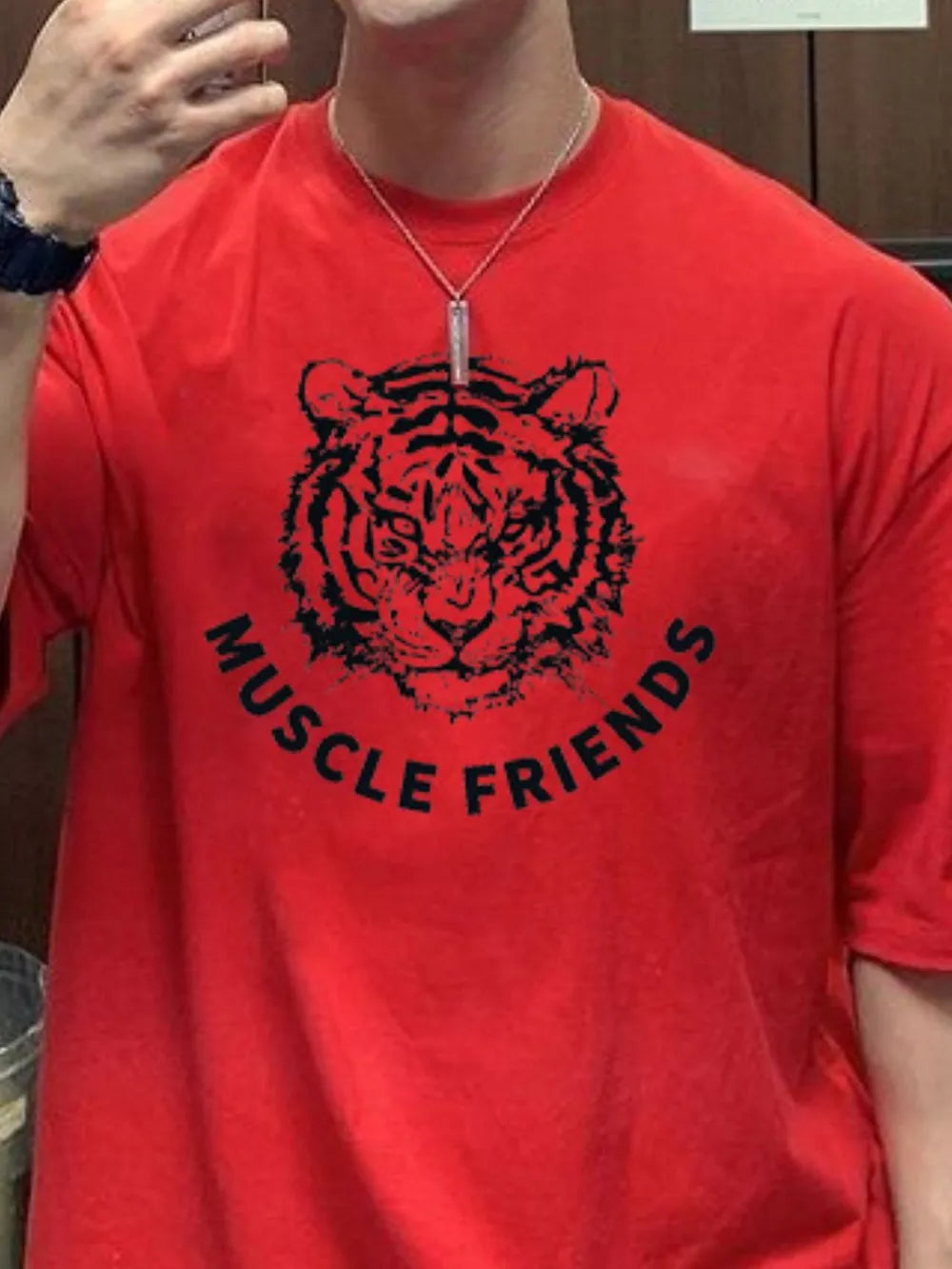 Men's Plus Size Graphic Round Neck Short Sleeve T-Shirt - Treasured Gift's & More
