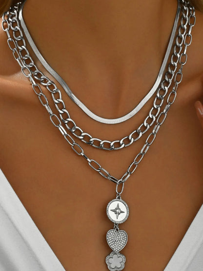 Stainless Steel Layered Necklace - Treasured Gift's & More