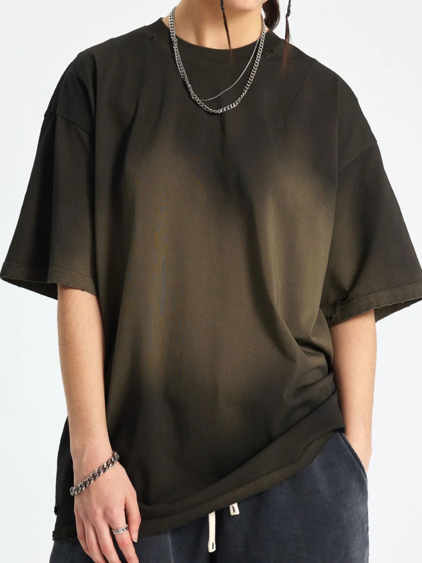 Men's Gradient Round Neck Short Sleeve T-Shirt - Treasured Gift's & More