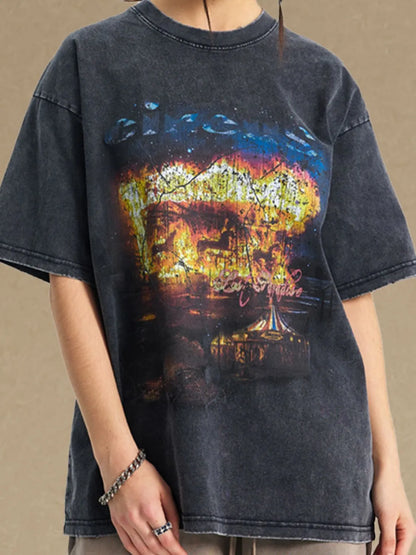 Men's Graphic Round Neck Half Sleeve T-Shirt - Treasured Gift's & More