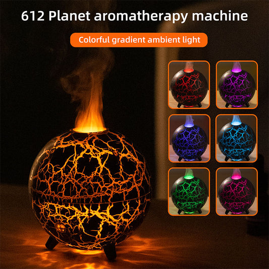 Crack Planet RGB Flame Aroma Diffuser