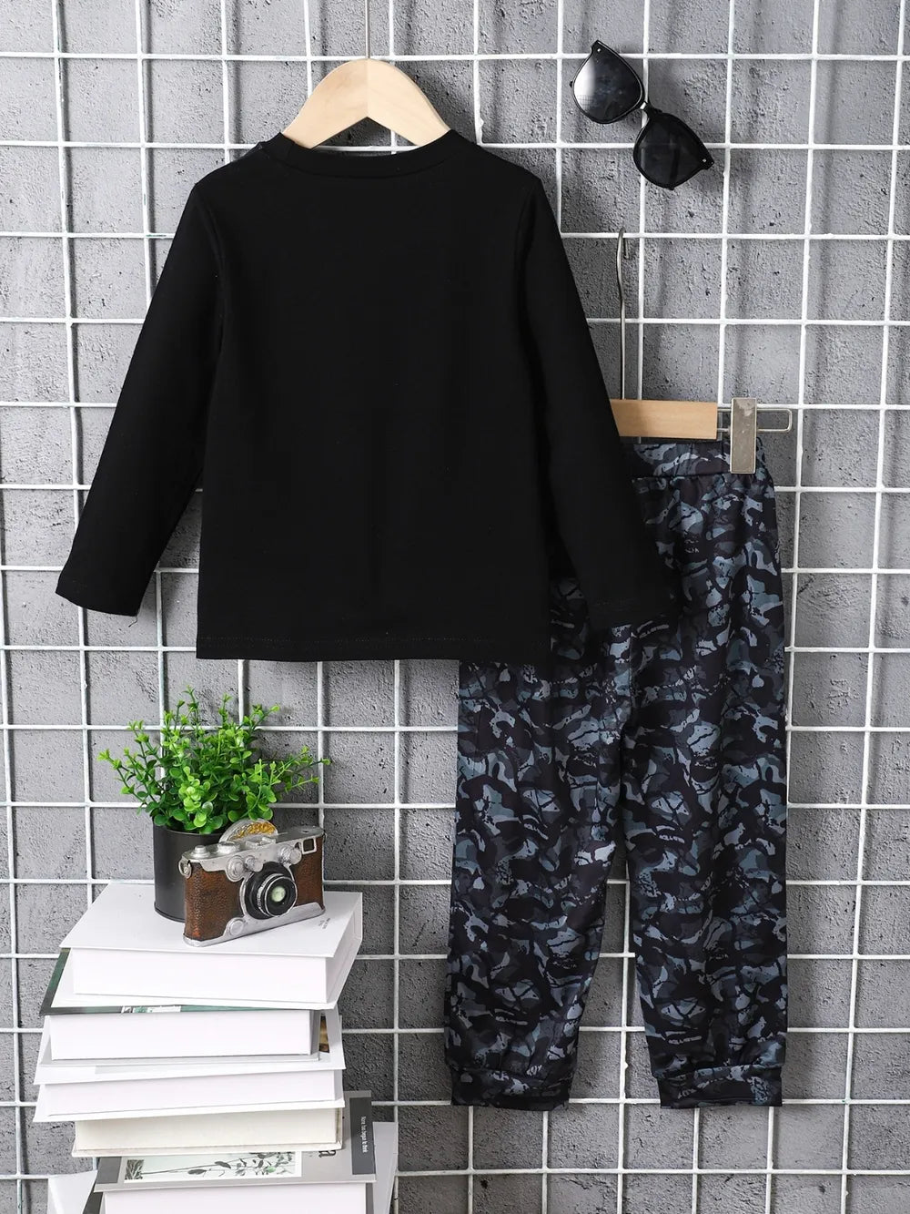 Children's Camouflage Color Block Top and Pants Set - Treasured Gift's & More
