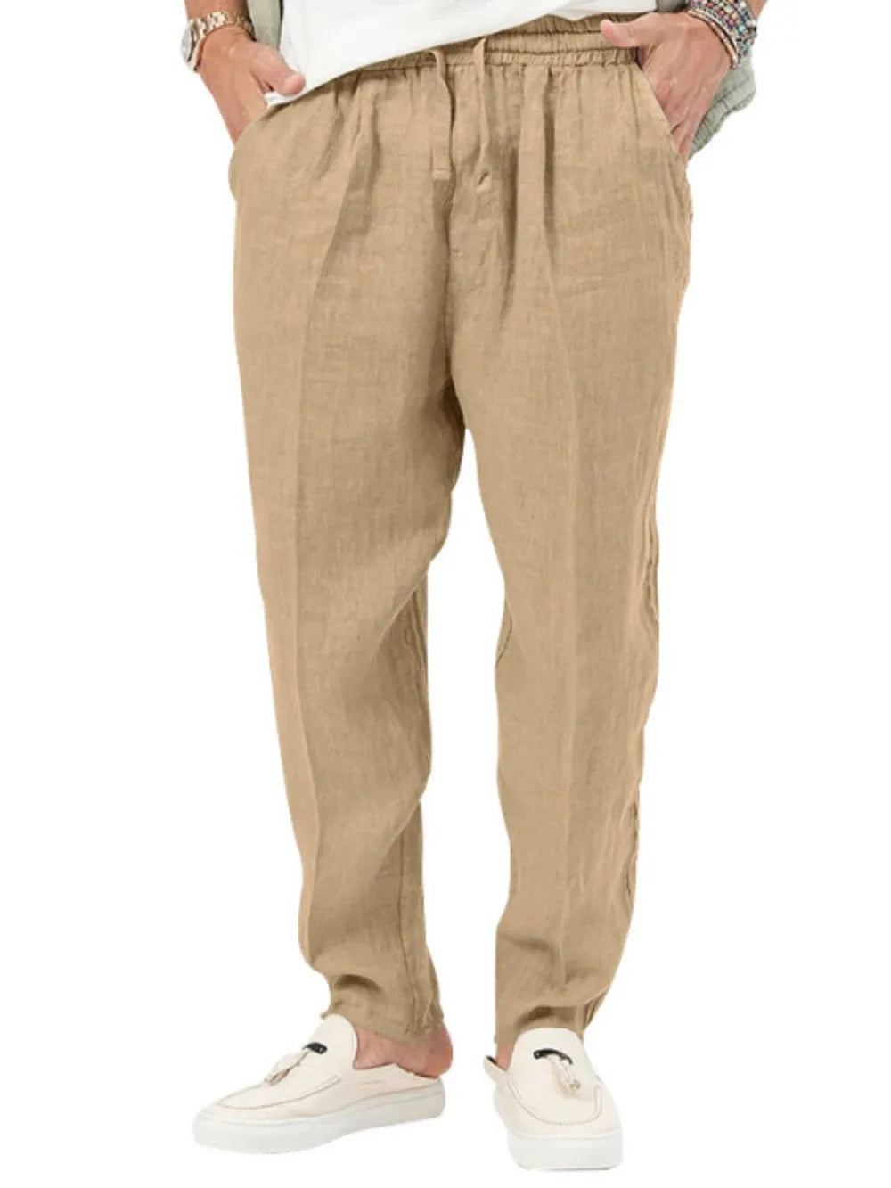 Men's Plus Size Drawstring Pants with Pockets - Treasured Gift's & More