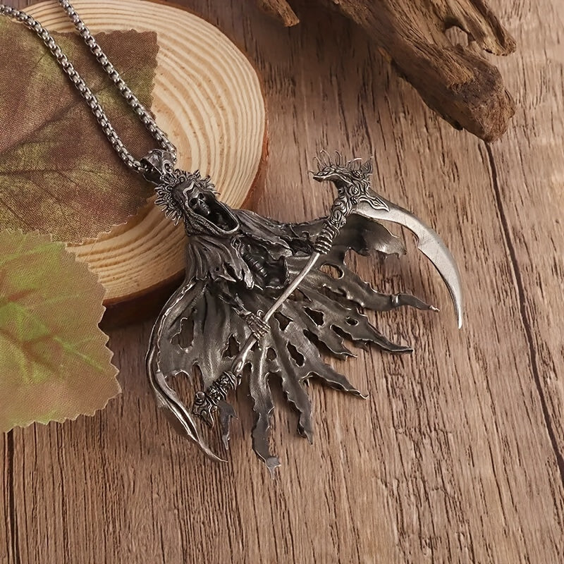 1pc Hell Reaper Death Pendant Necklace