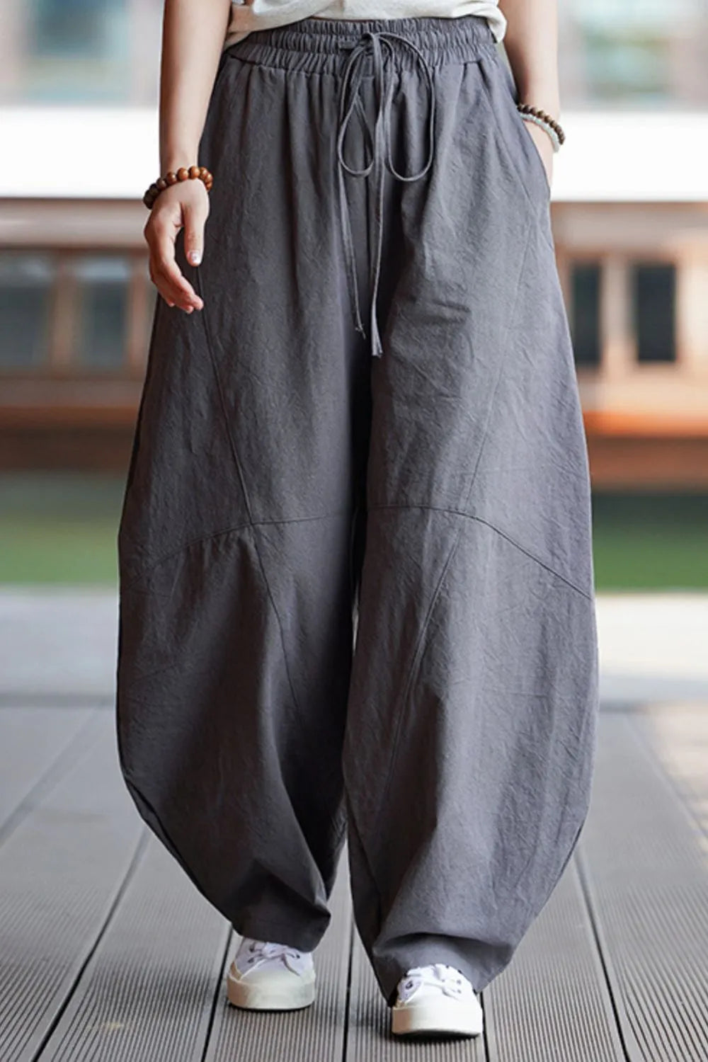 Men's Plus Size Casual Drawstring Wide Leg Pants - Treasured Gift's & More