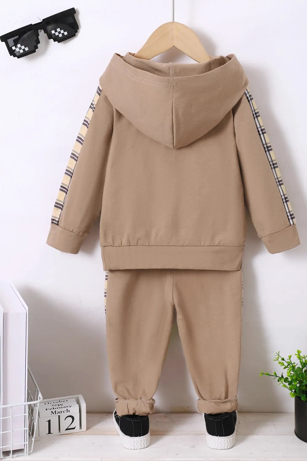 Children's Plaid Hoodie and pants Set - Treasured Gift's & More