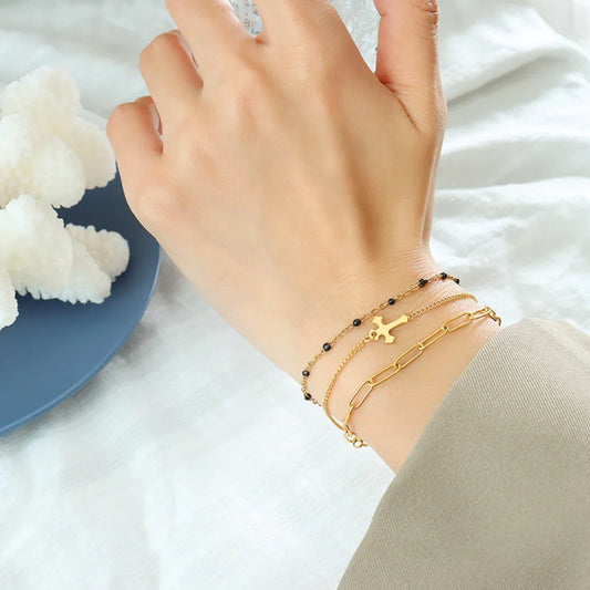Titanium Steel Three-Layered Bracelet - Treasured Gift's & More