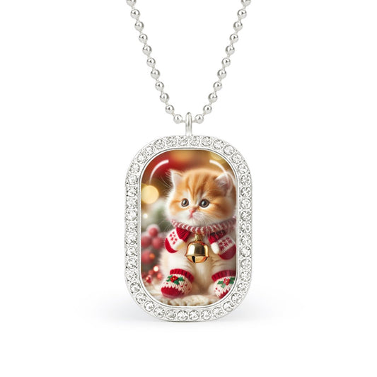 T&G Christmas Kitty Necklace - Just $19.66! Shop now at Treasured Gift's & More