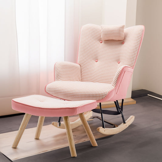 35.5 inch Rocking Chair (pink)
