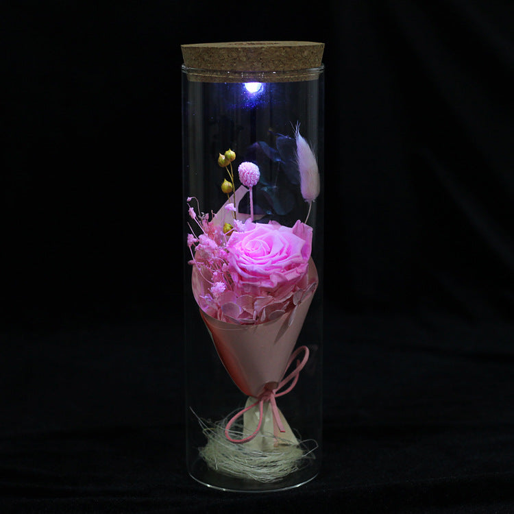 Everlasting Flower Creative Luminous Glass Wishing Bottle - Just $33.68! Shop now at Treasured Gift's & More