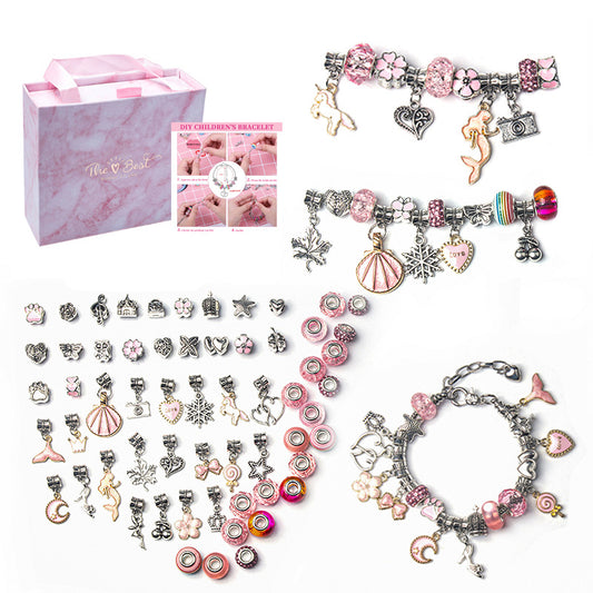 Cartoon Pink Set DIY Handmade Jewelry - Just $17.59! Shop now at Treasured Gift's & More