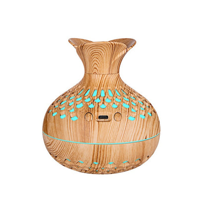Flower Humidifiers Wooden USB Rechargeable