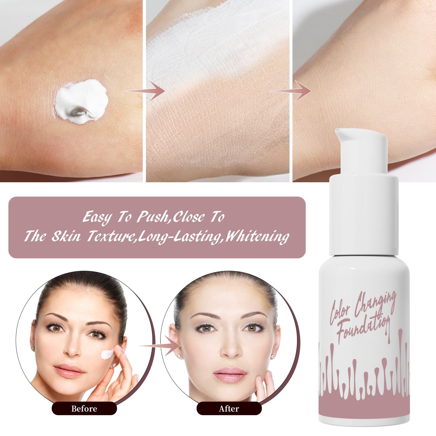 HelloKiss  Color changing foundation full coverage waterproof - Treasured Gift's & More