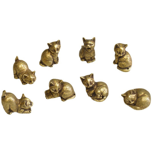 Chinese style brass small tea pet mini cat - Just $11.74! Shop now at Treasured Gift's & More