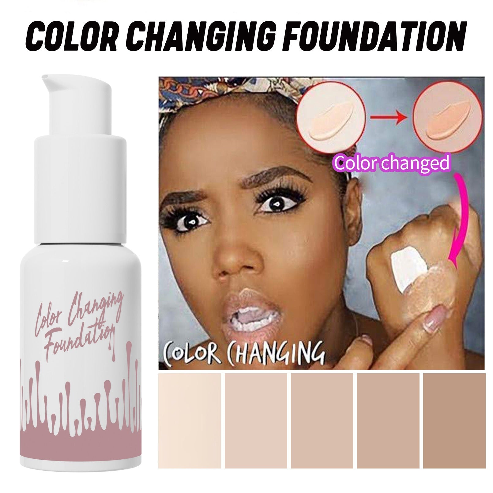 HelloKiss  Color changing foundation full coverage waterproof - Treasured Gift's & More