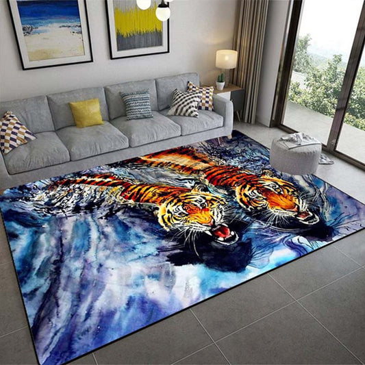Three-Dimensional Animal Tiger Carpet - Just $9.91! Shop now at Treasured Gift's & More