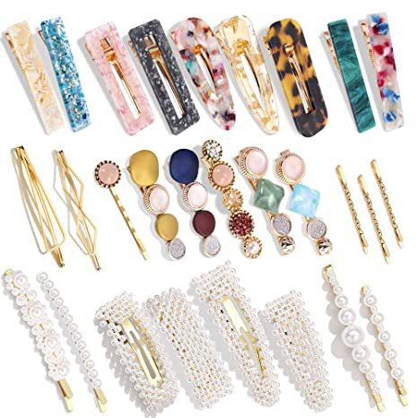 Acetic acid edge clip marble effect hair clip - Just $12.43! Shop now at Treasured Gift's & More