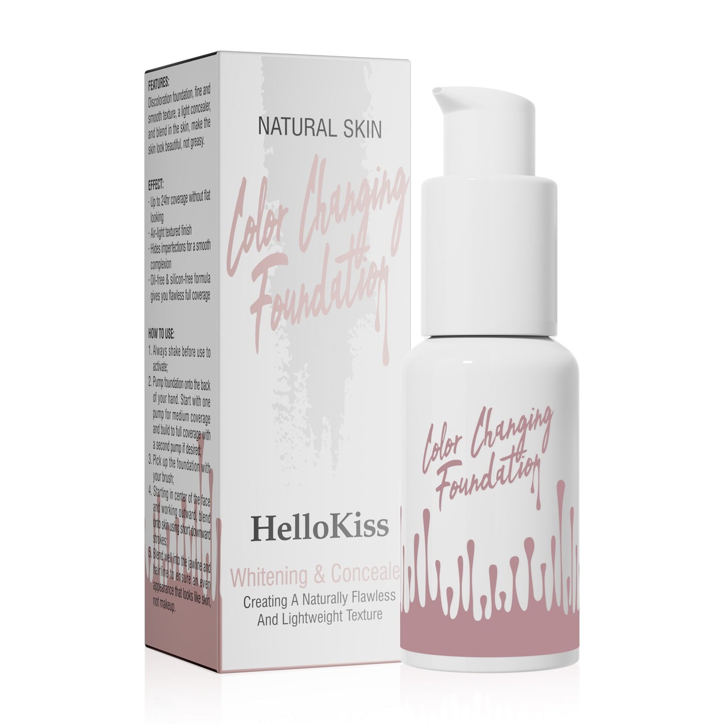 HelloKiss  Color changing foundation full coverage waterproof - Treasured Gift's & More
