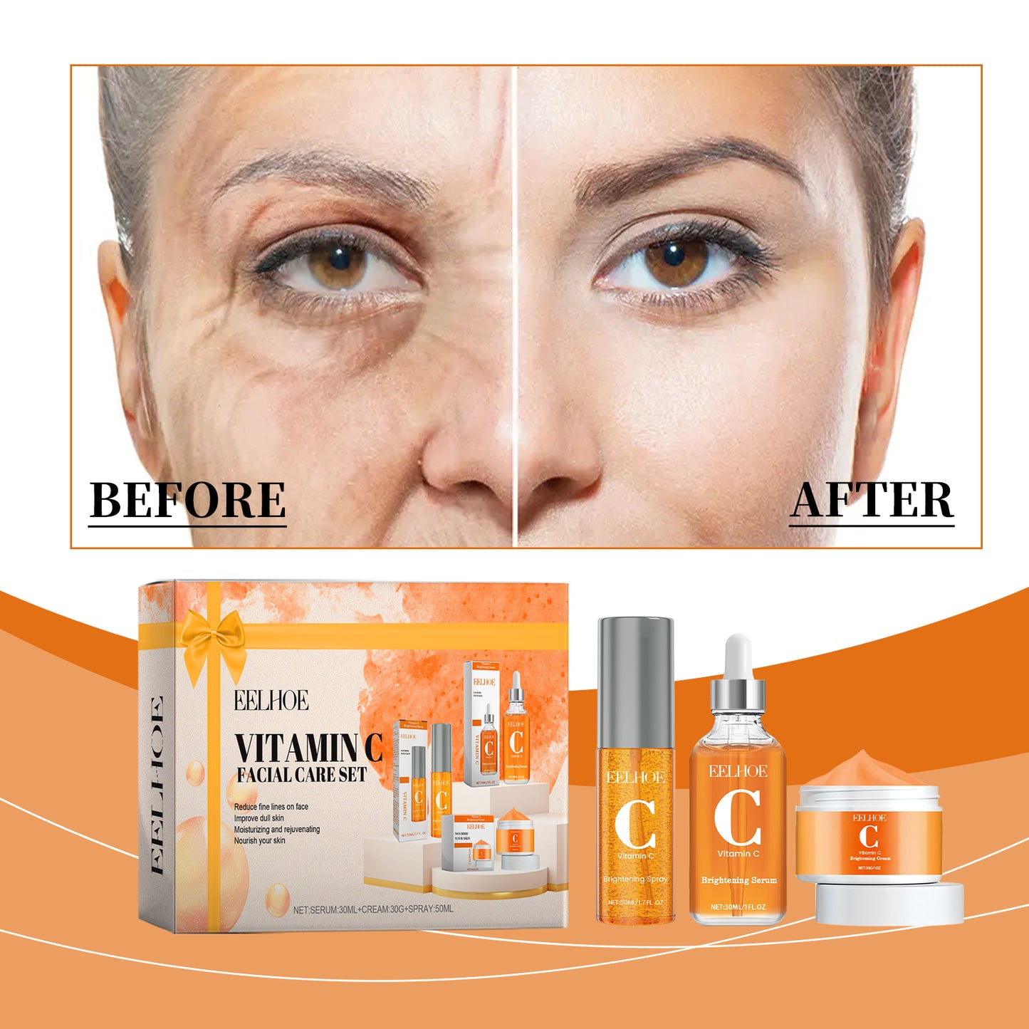 Vitamin C Facial Skin Care Set - Treasured Gift's & More