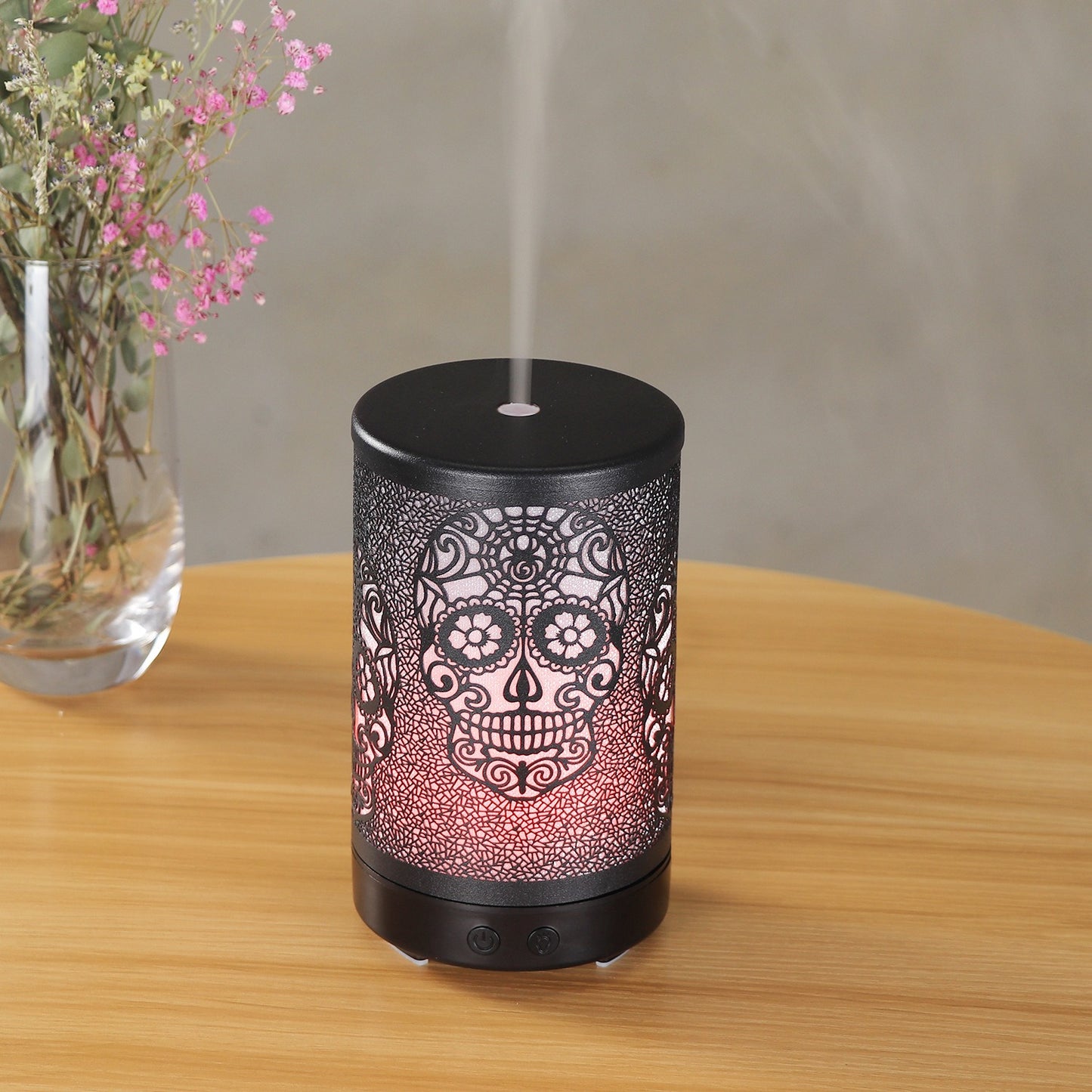 100ml Ultrasonic Electric Skull Aroma Diffuser With Remote